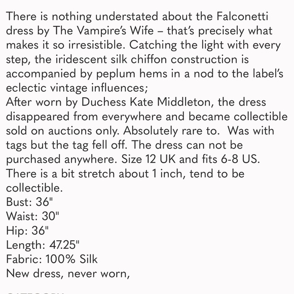 Vampire’s Wife Green Silk Ruffle Gown Dress EC LIKE NEW RARE 6 DISCONTINUED LINE - Picture 10 of 14